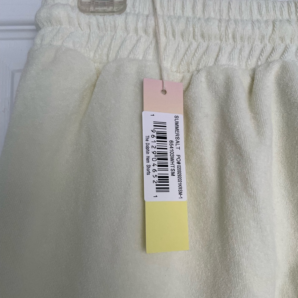 Summersalt Off-White Terry Shorts - Picture 3 of 8
